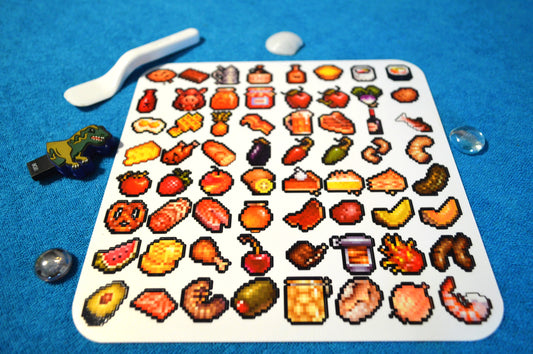 64 Pixel Art stickers “Yumi-pixels”-Mini