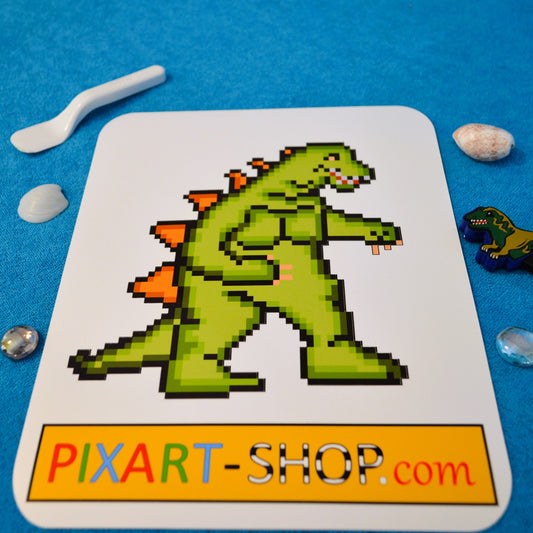 XXL Pixel Art Sticker: "T-REX"