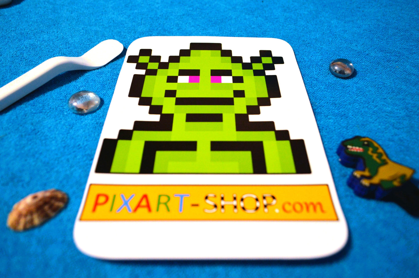 Sticker Pixel Art : "COPAIN VERT"- Grande Taille