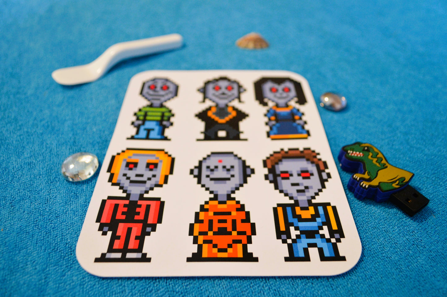 6 Pixel Art stickers "GHOULIES" 