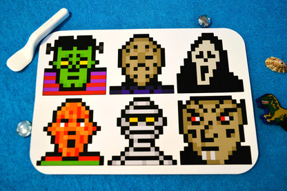 6 Pixel Art stickers "HORROR-CLASSICS" 