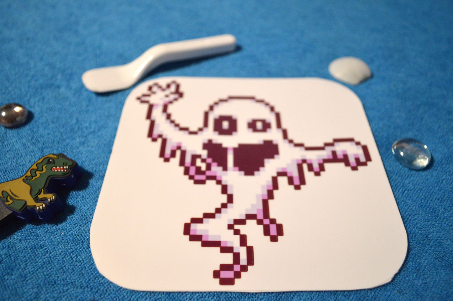 Pixel Art Sticker "Spooky Ghost"-Mini/Small